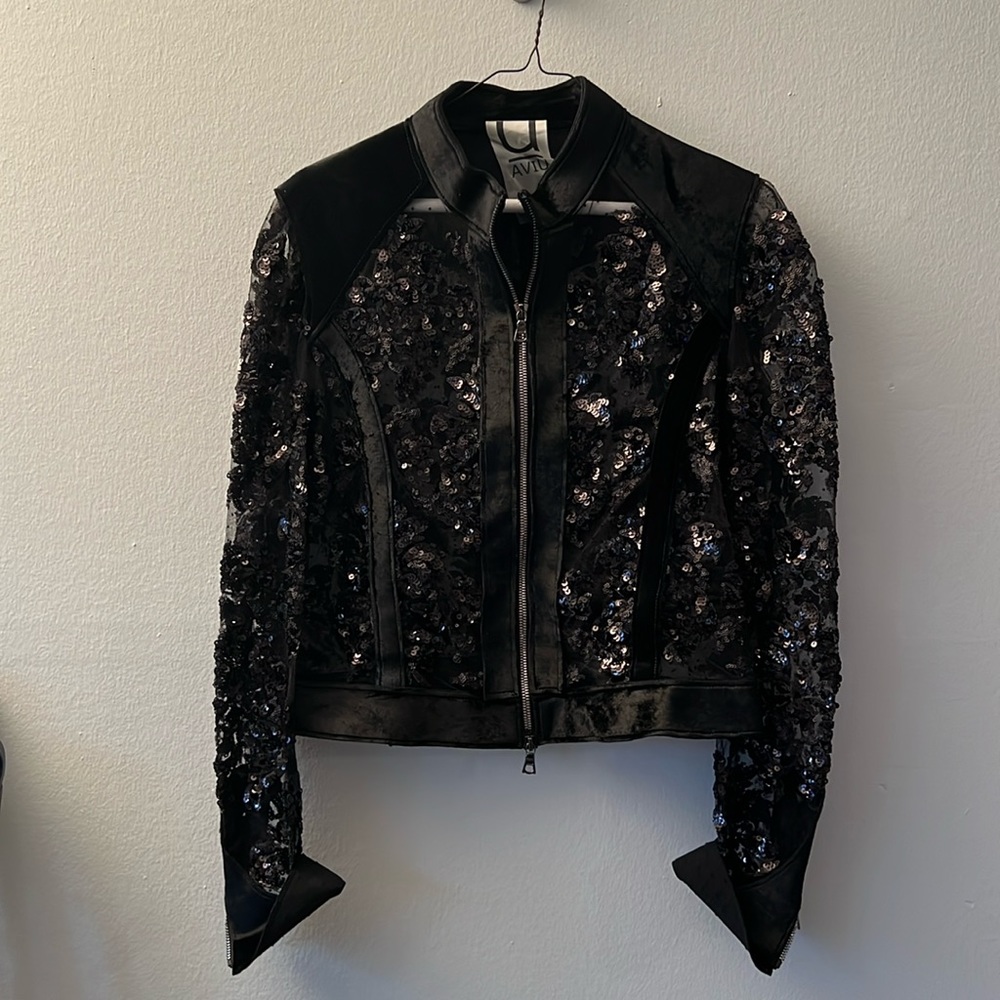 Aviu black Sequin Jacket